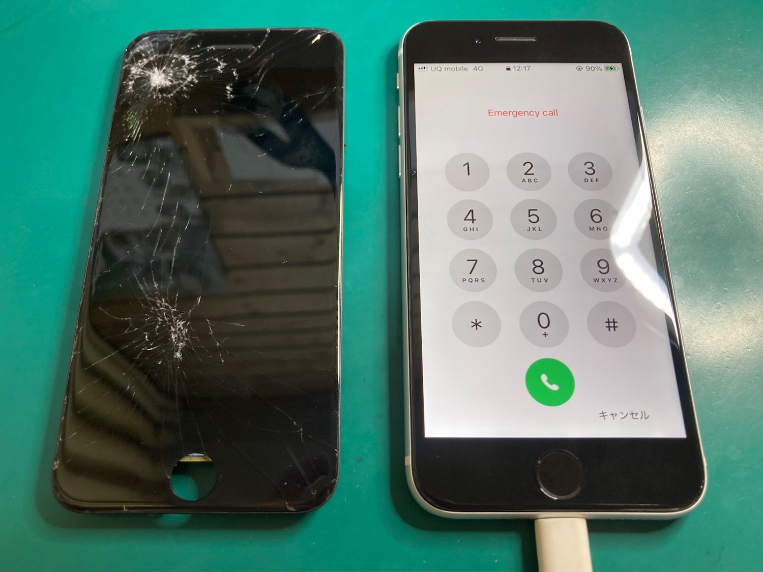 学割でお得!iPhone SE2の画面割れを即日修理させていただきました。