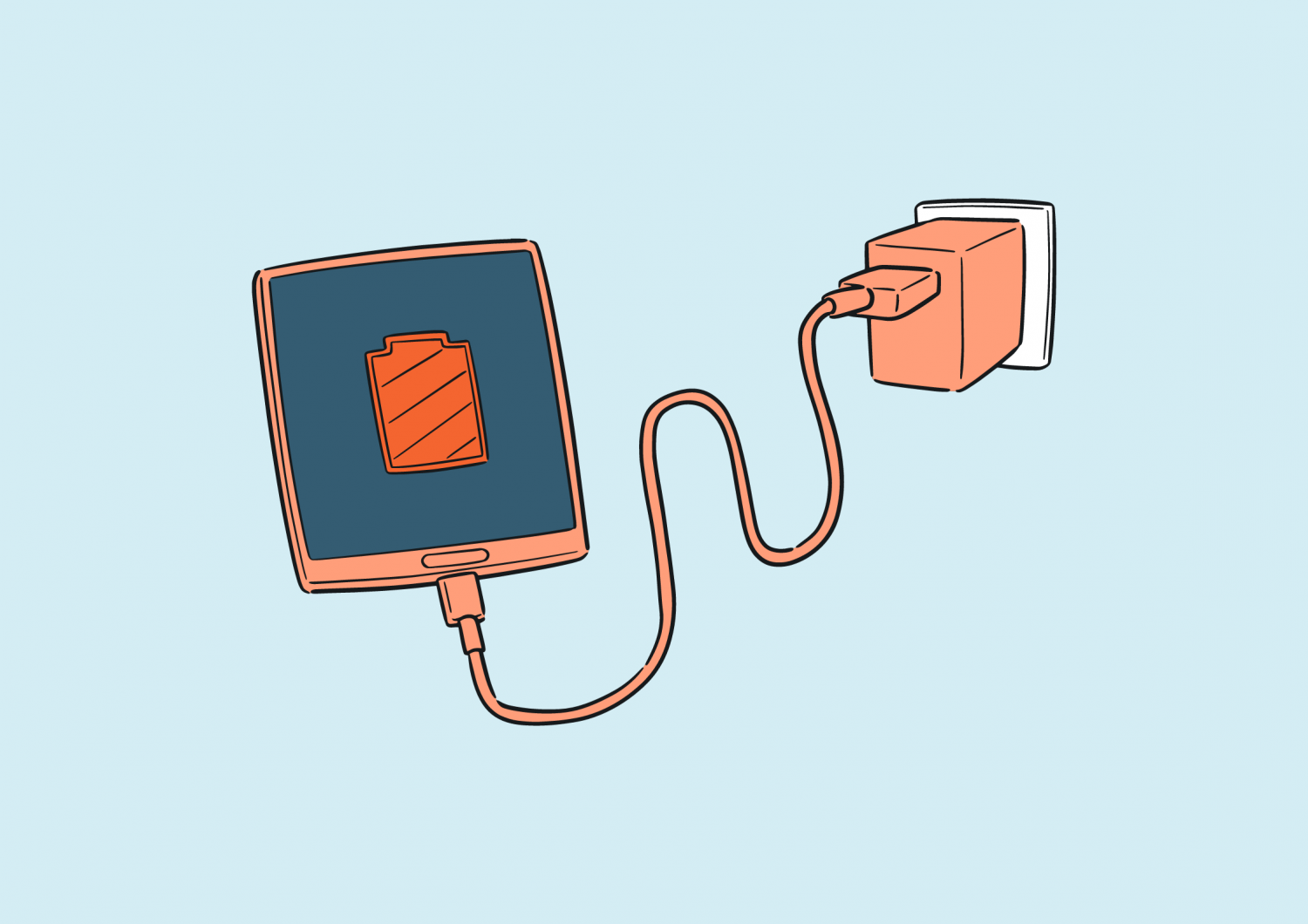 充電口の中に溜まった異物が、充電接触不良を引き起こすことがあります。