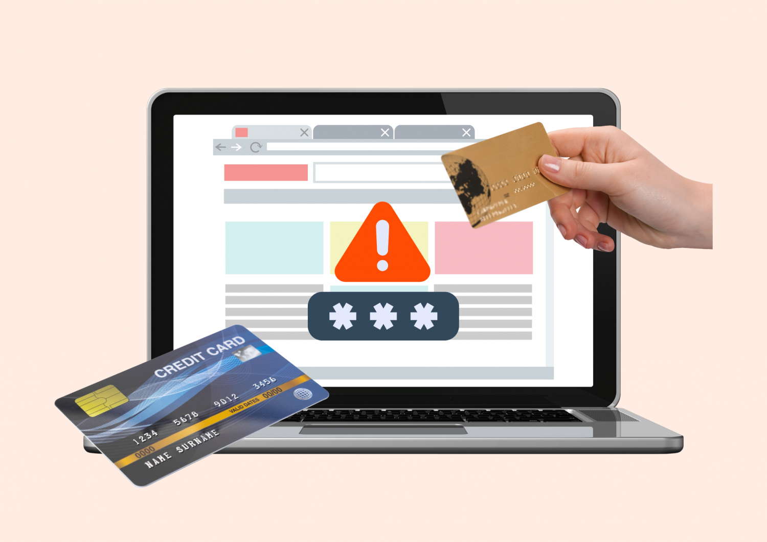 クレカ不正利用額が過去最多、偽サイトなどに誘導する「フィッシング詐欺」にご注意ください。