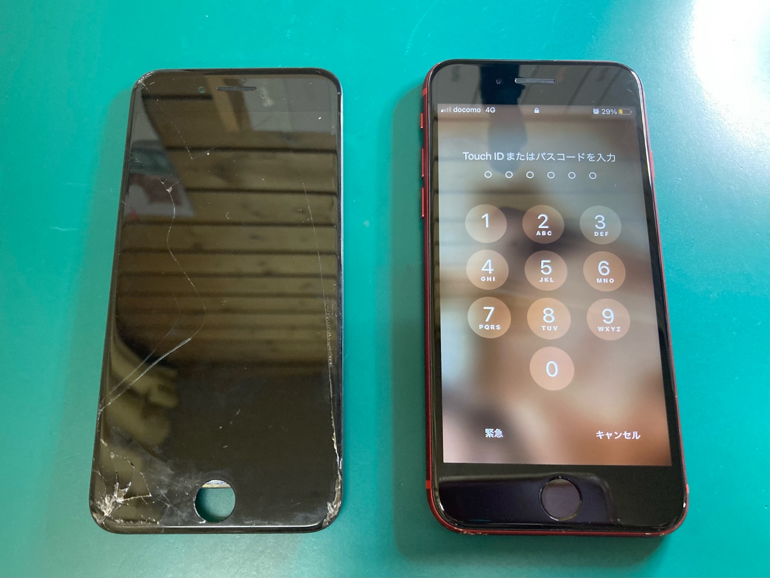 気になるiPhoneガラス画面のひび割れは、フロントパネル交換修理で解消できます。