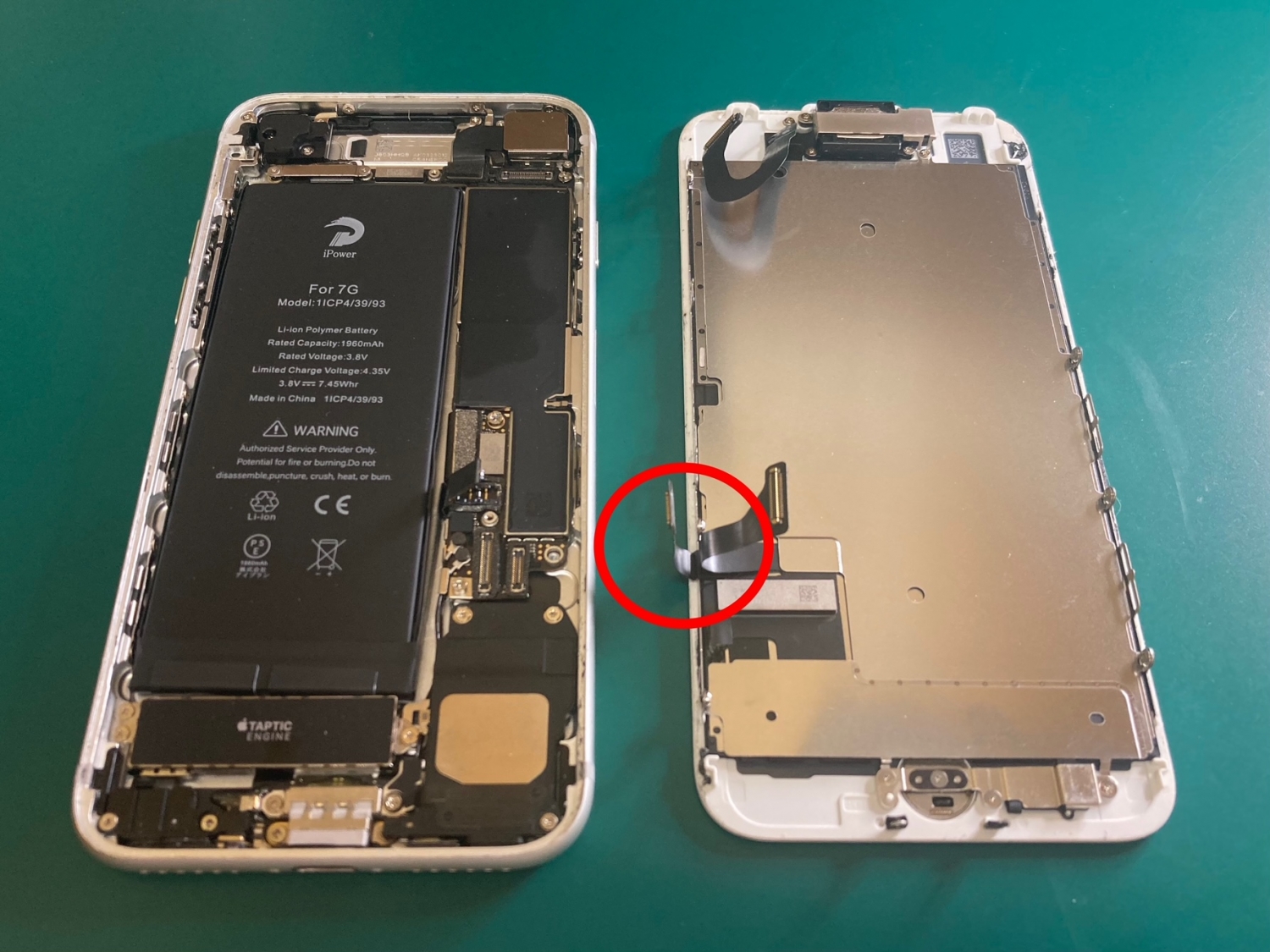 iPhone自己分解修理によるトラブルのご相談をいただきました。