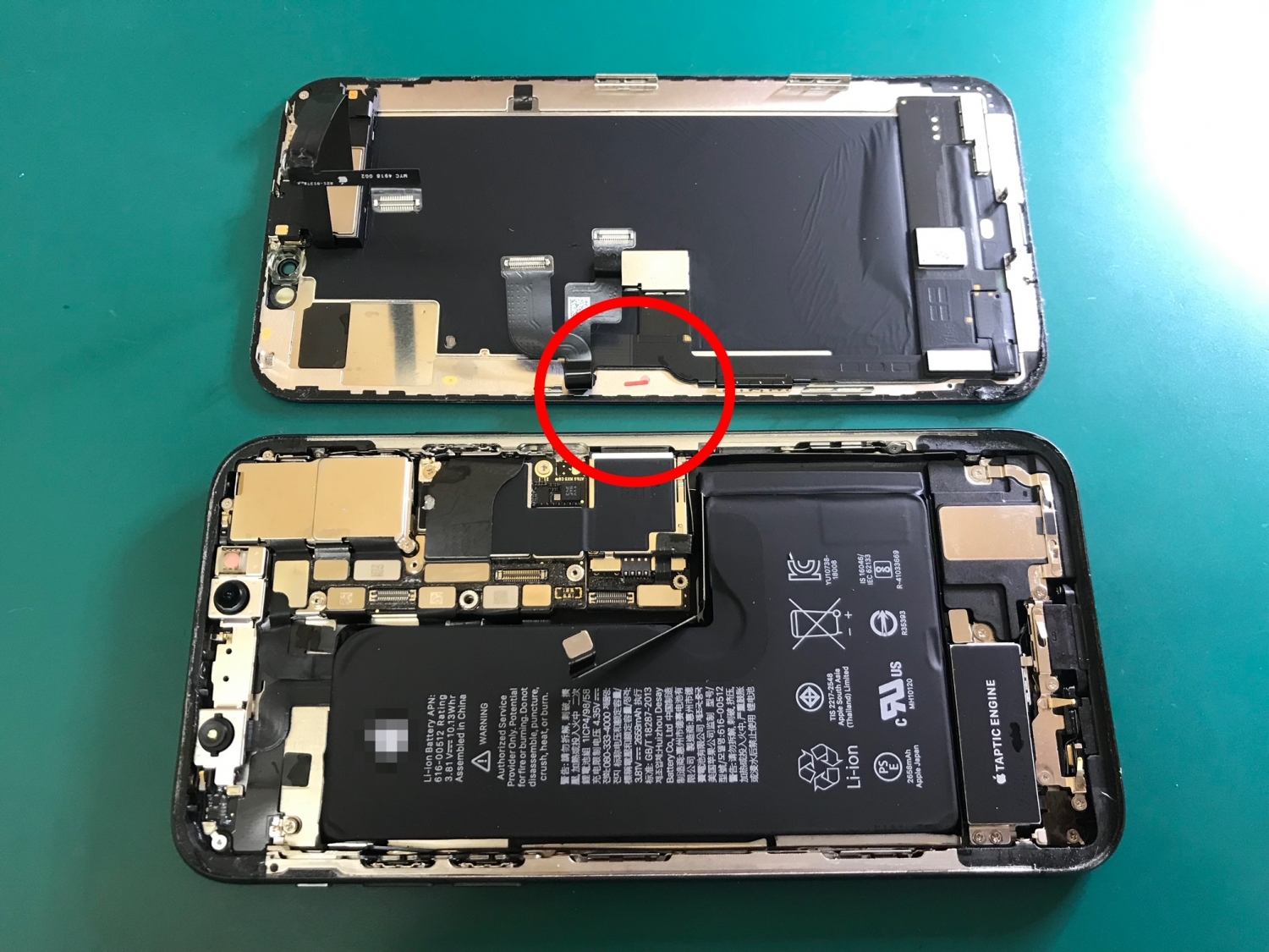 水没後しばらくして、正常に動作しなくなってしまったiPhone修理のご依頼をいただきました。