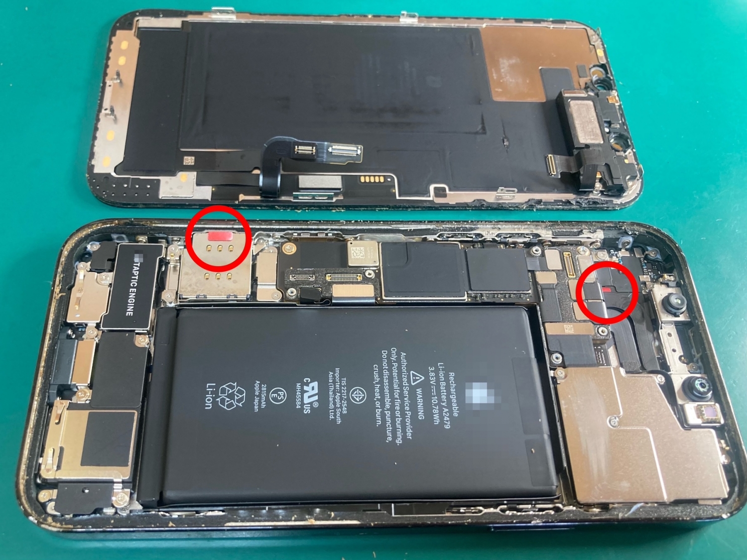 浴槽に落として水濡れ故障、iPhone分解乾燥作業でデータそのまま復旧できました。