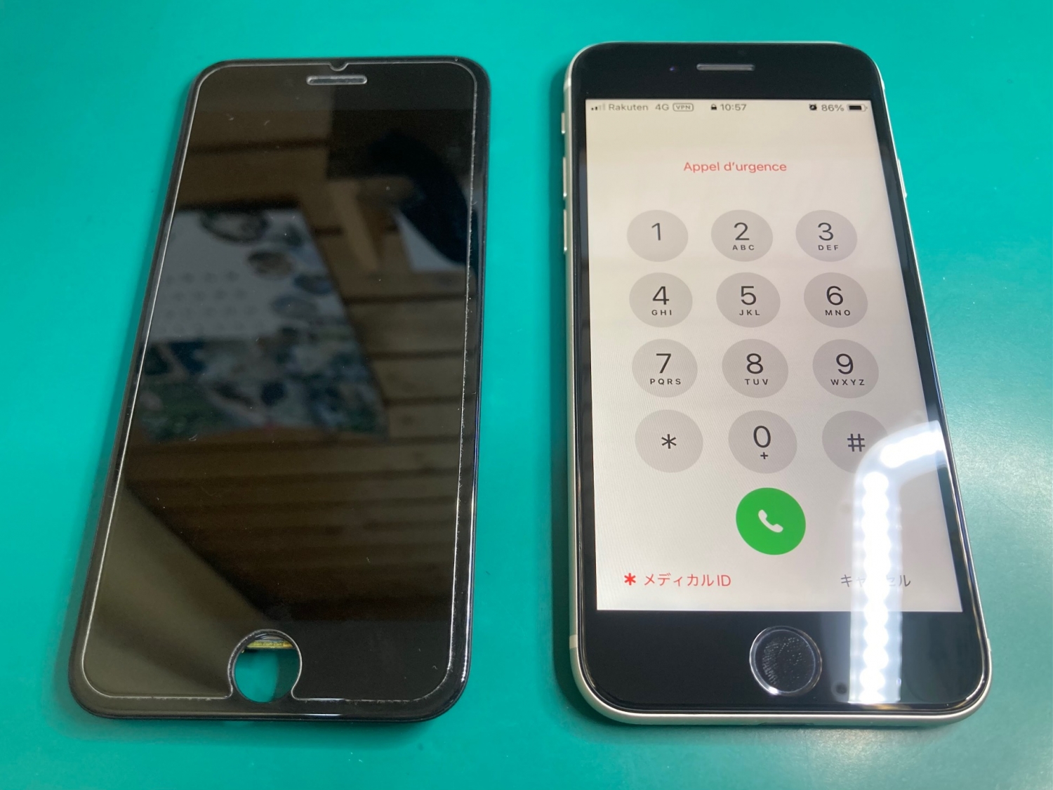 突然のiPhone画面真っ暗、強制再起動も効果なし…画面交換で無事に直りました。