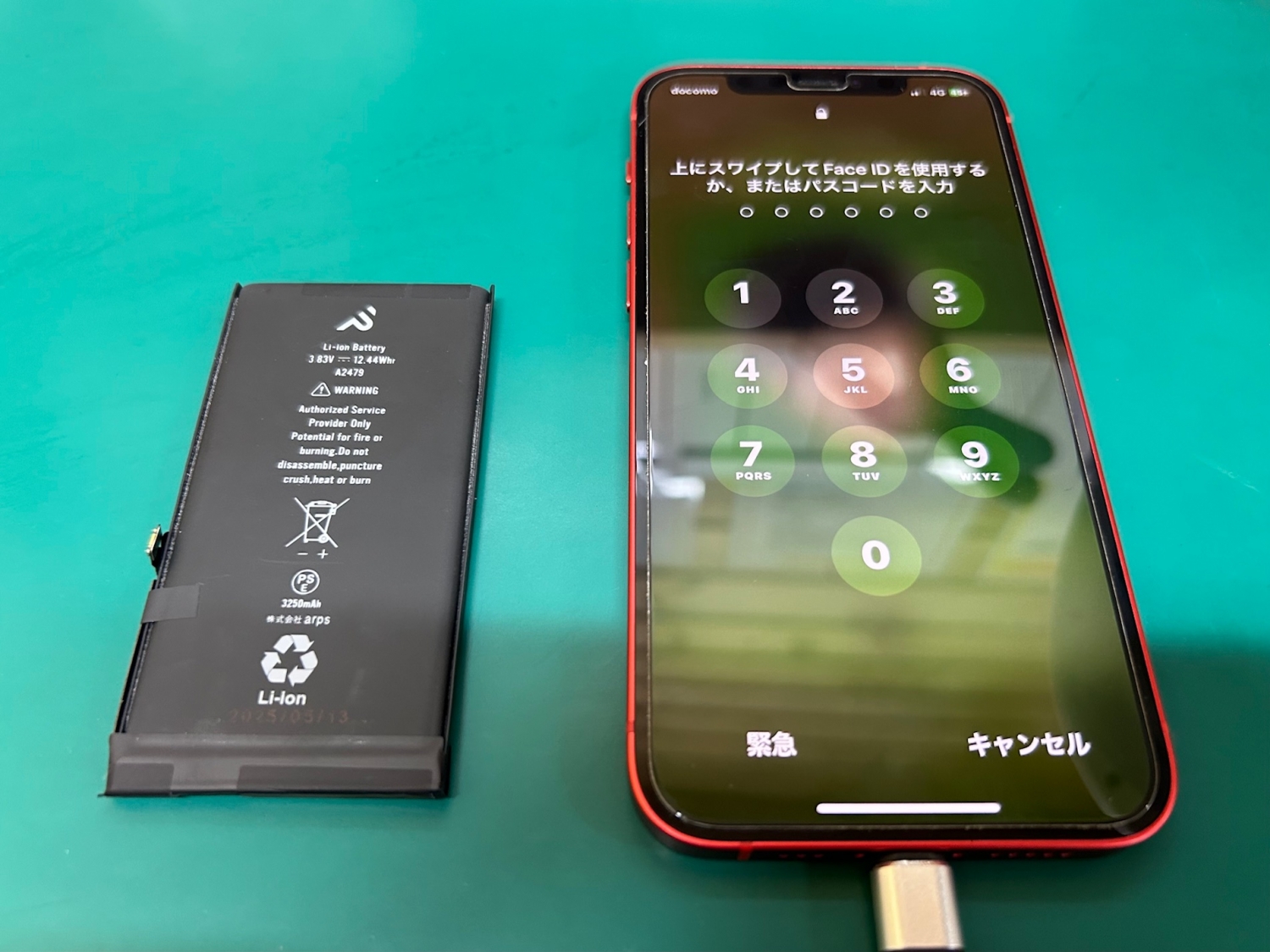 作業時間60分～iPhone 12のバッテリー交換をご依頼いただきました。