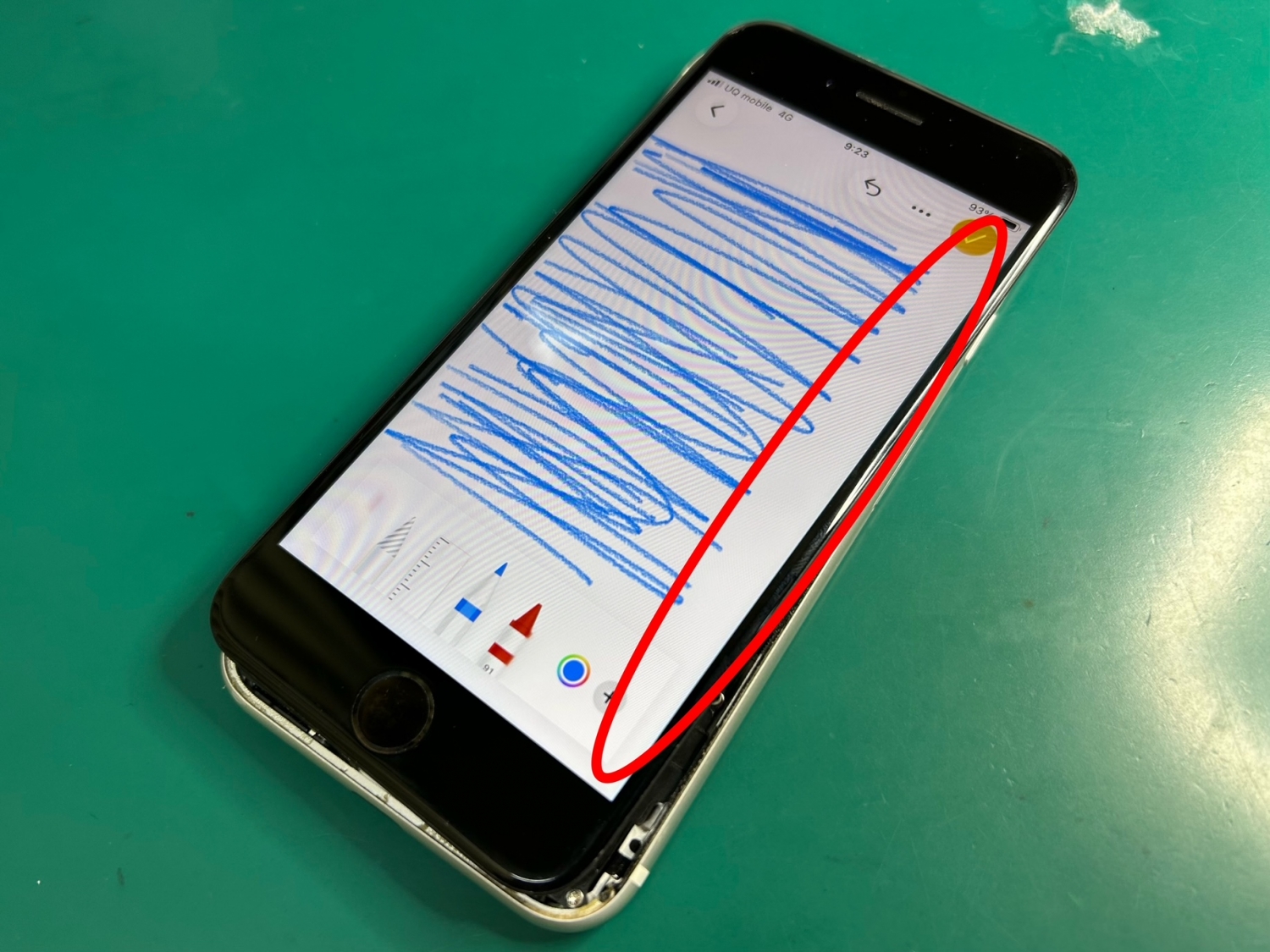「画面一部のタッチが効かない…」iPhone SE2タッチ不良をご相談いただきました。