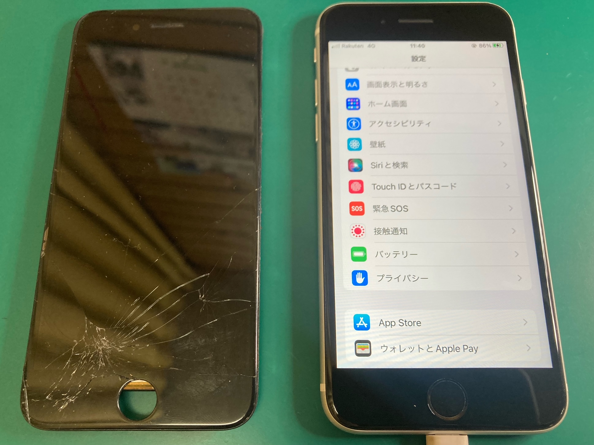iPhone 10s ひび割れ D6B4CFE2-4DC5-4F04-B6BC-