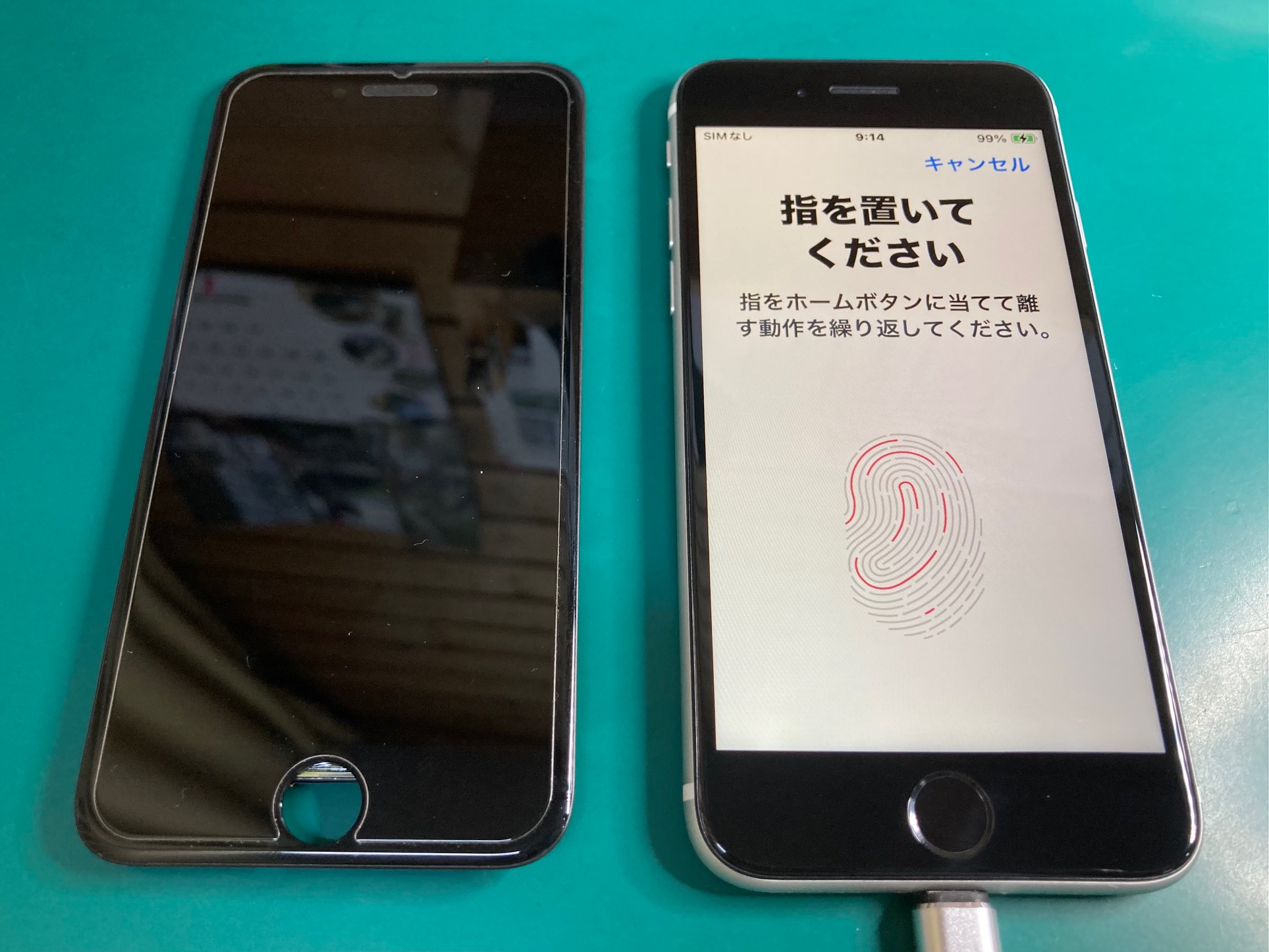 突然使えなくなったiPhoneのホームボタン、フロントパネル交換で無事に